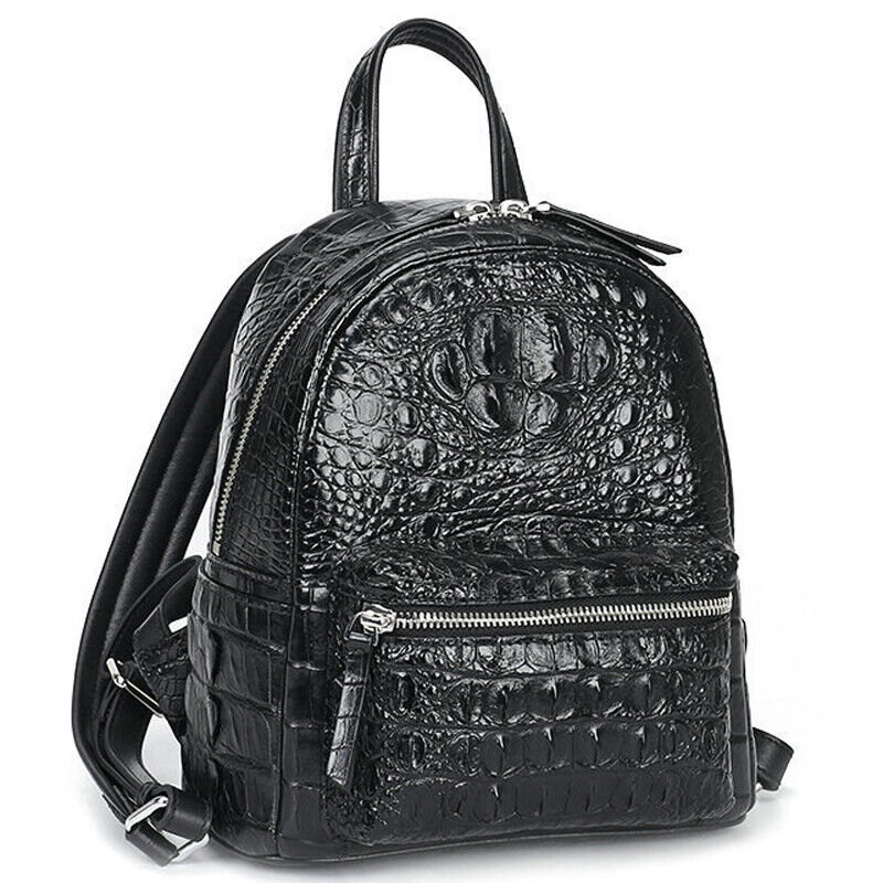 Handcrafted 100% Real CrocodileSkin Leather Women's Luxury Backapck ShoulderBag