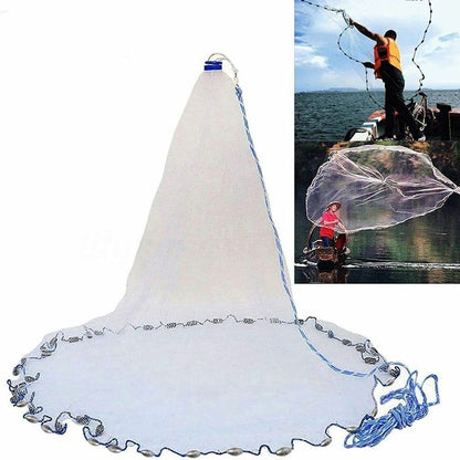 Fishing Net Sinker Cast Network Hand Outdoor Throw Catch Tool Gill Full Spread
