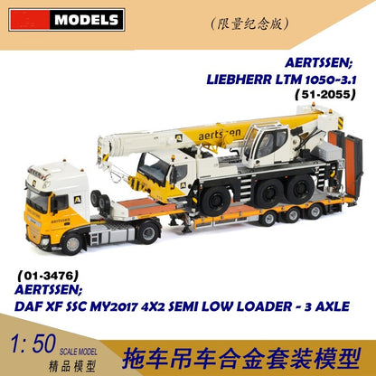 1:50 DAF LIEBHERR LTM 1050-3 Crane 51-2055 Construction Equipment Diecast Model