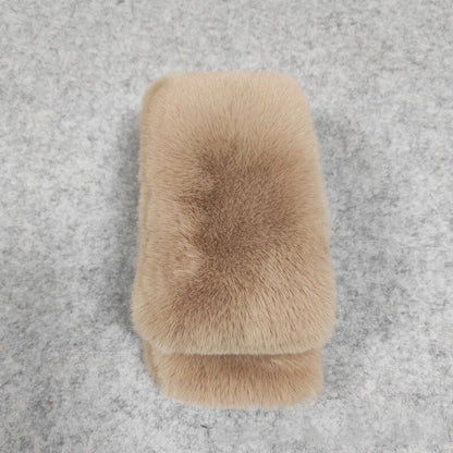 Women Scarves Solid Color Winter Warm Thicken Wraps Shawl 100x13cm Imitation Fur