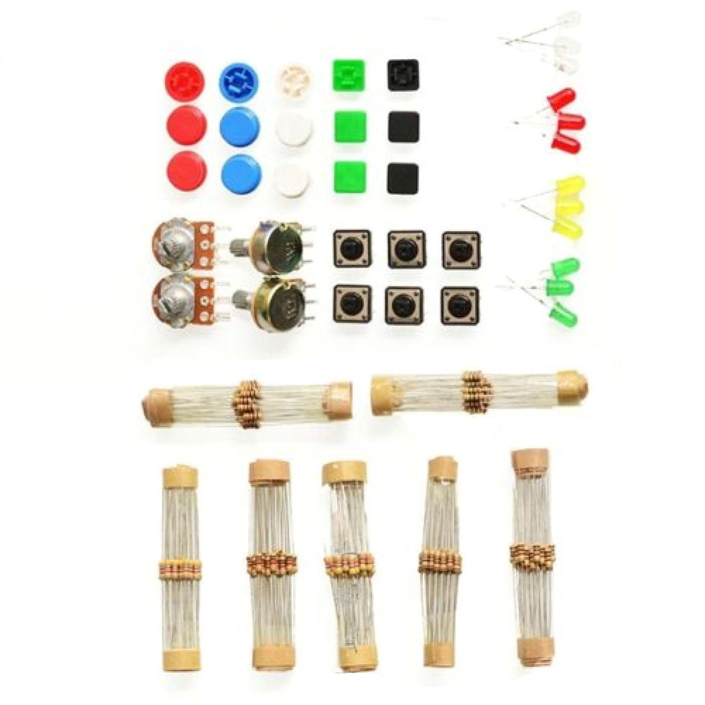 New Electronic Parts Pack KIT for ARDUINO component Resistors Switchs Buttons