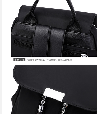 Women Backpack PU Oxford Shoulder Bag Handbags Rucksack School Backbag Travel