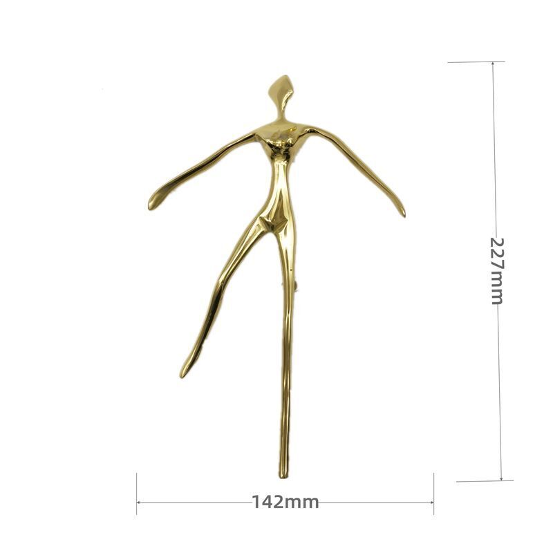 Drawer Handles Creative Ballet Dancer Brass Thinker Shape Wardrobe Cabinet Pulls