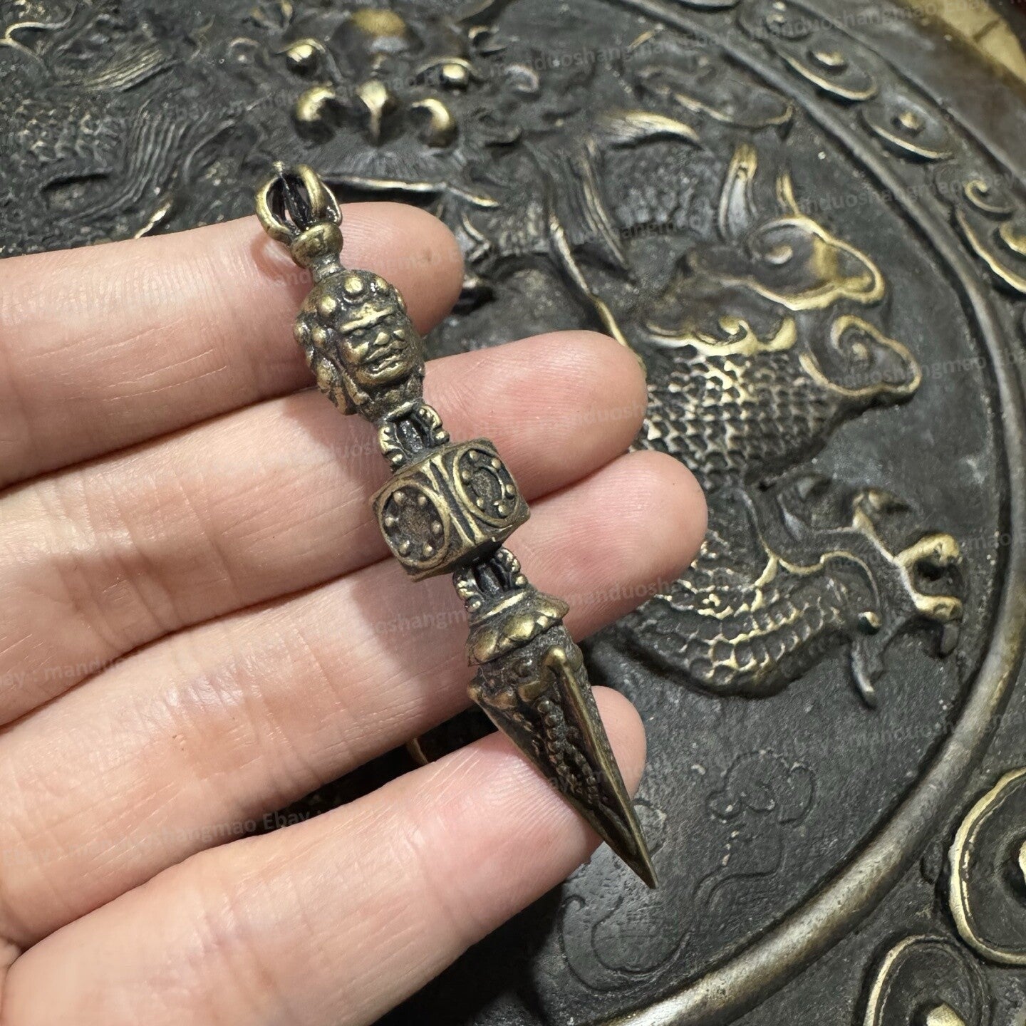 Tibetan Phurba Vajra Dorje Ritual Dagger Buddhist Exorcism Tool