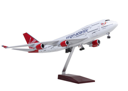 1:150 47CM Virgin Atlantic BOEING 747-400 Airplane Landing Gear Resin Model