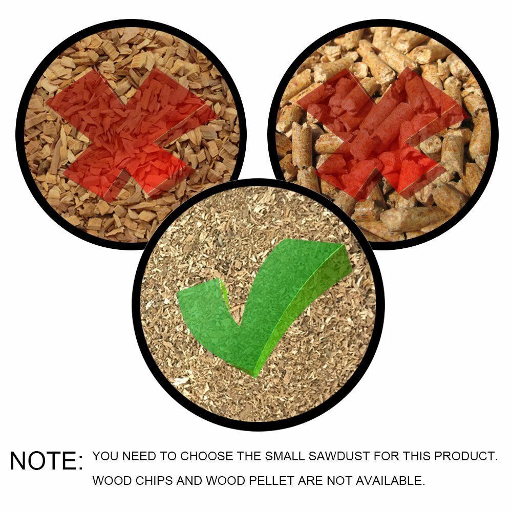 Apple Wood Dust BBQ Cherry Oak Shavings Barbecue Sawdust Dried Chip Burn Smokers