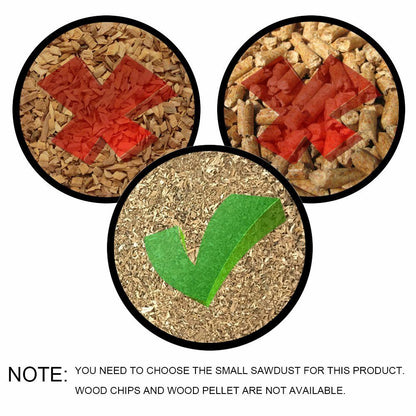 Apple Wood Dust BBQ Cherry Oak Shavings Barbecue Sawdust Dried Chip Burn Smokers