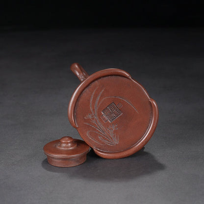 150ml Chinese Yixing Old Purple Clay Teapot Handmade Kung Fu Tea Set Decorate