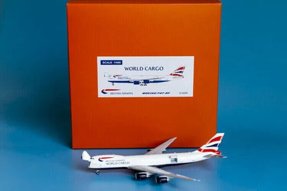 1:400 JC Wings BRITISH AIRWAYS WORLD CARGO BOEING 747-8F Aircraft Diecast Model