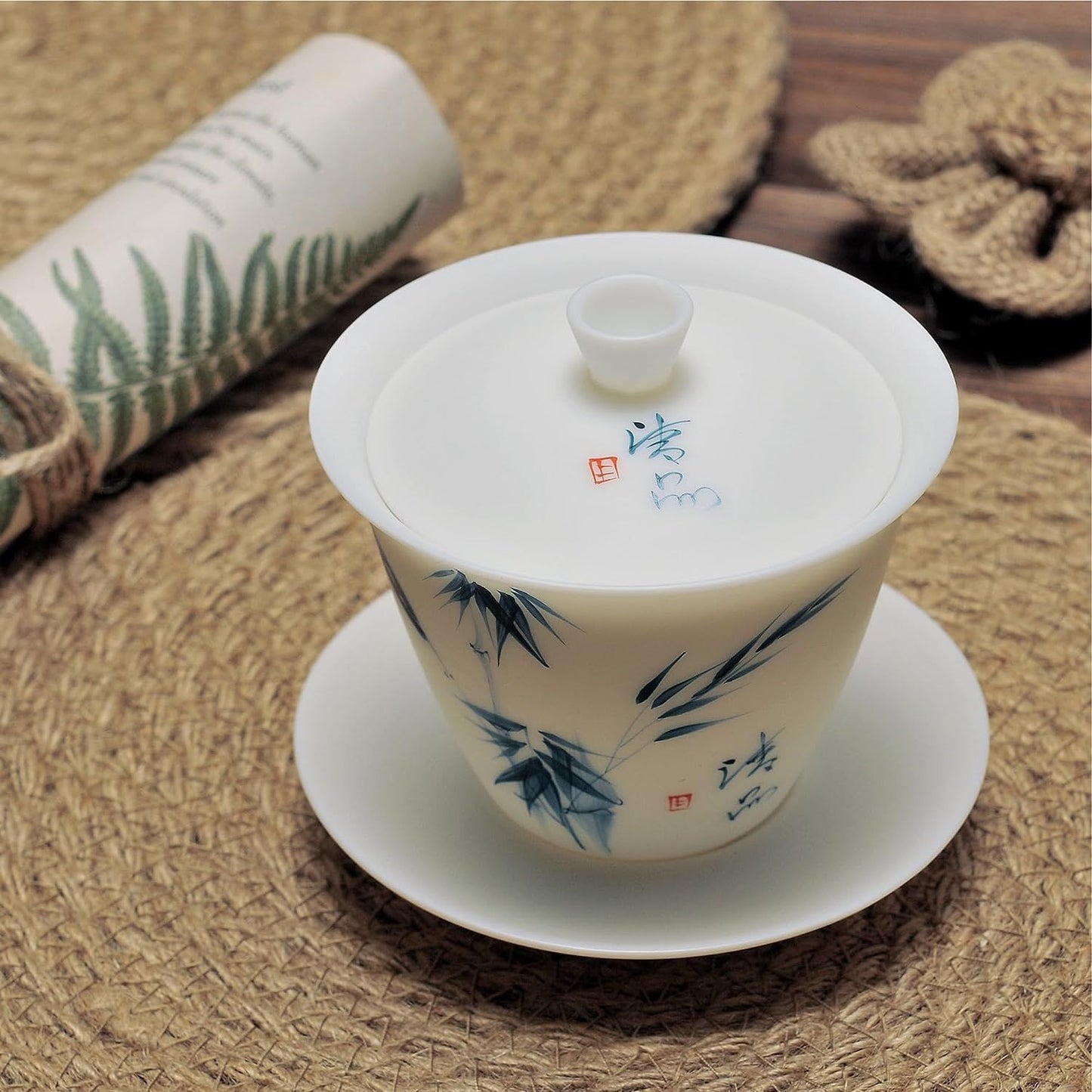 Gaiwan Ice Jade White Porcelain Gaiwan Puer Tea Cup Set For China Gongfu Zhuyun