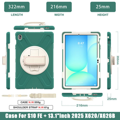 For Samsung S10FE + X620 X626B 2025 13.1 inch tablet case new button holder