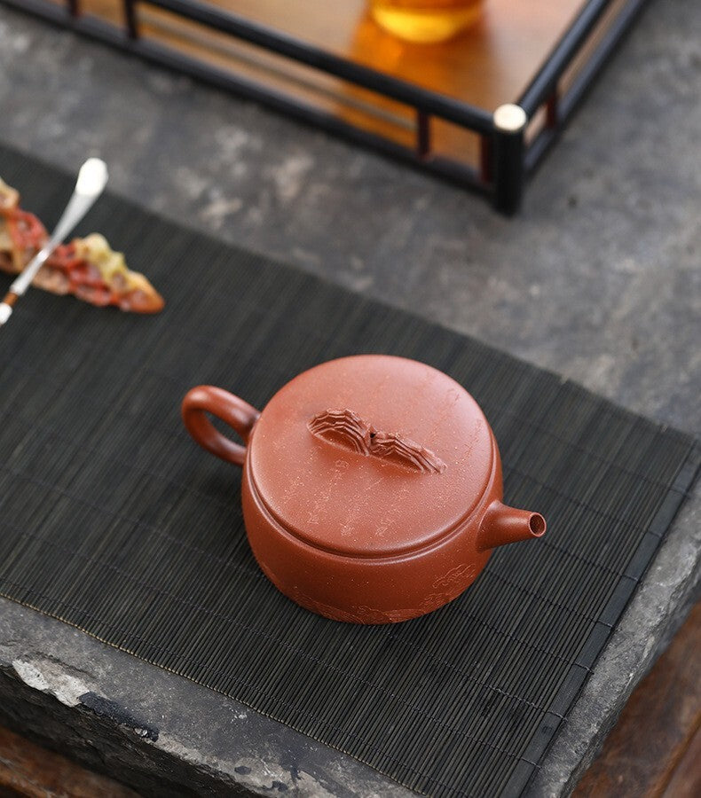 170cc chinese Yixing Handmade Zisha teapot JiangPo Clay HanWa Gongfu Hu Tea Pot