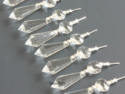 20Pcs/Lot Chandelier Crystal Glass Lamp Prisms Part 1.5" Teardrop Pendant Prisms