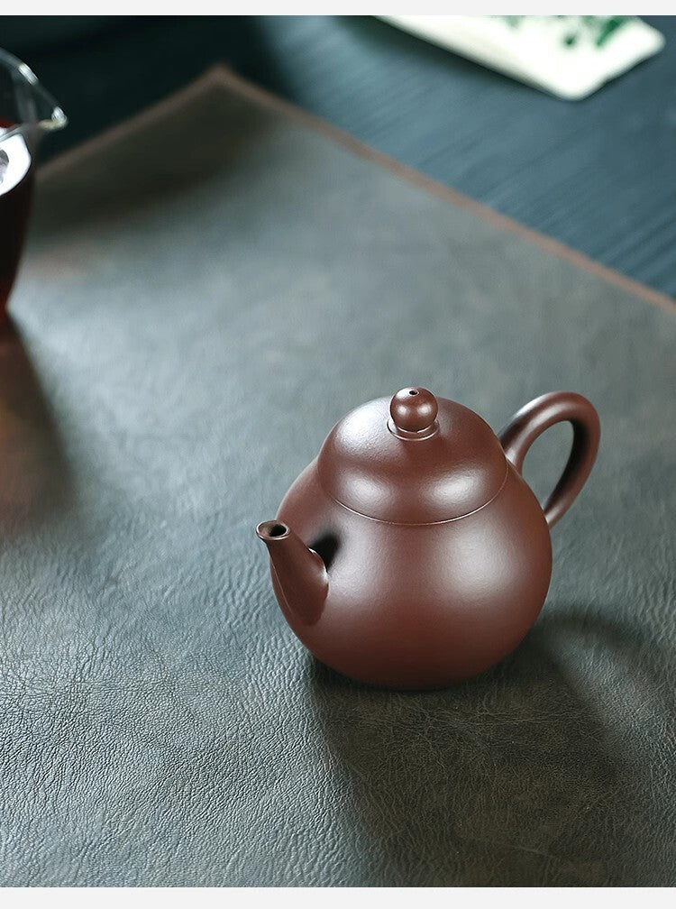220cc chinese Yixing Handmade Zisha teapot Purple clay Pear Hu Gongfu Tea Pot