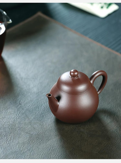 220cc chinese Yixing Handmade Zisha teapot Purple clay Pear Hu Gongfu Tea Pot