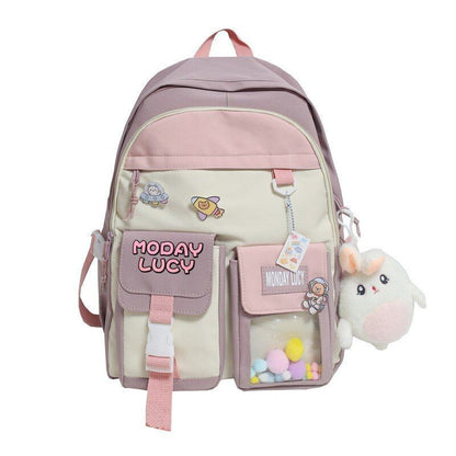 Women Cute Backpack School Bag College Cartoons Backpack Book Student 31*15*44CM