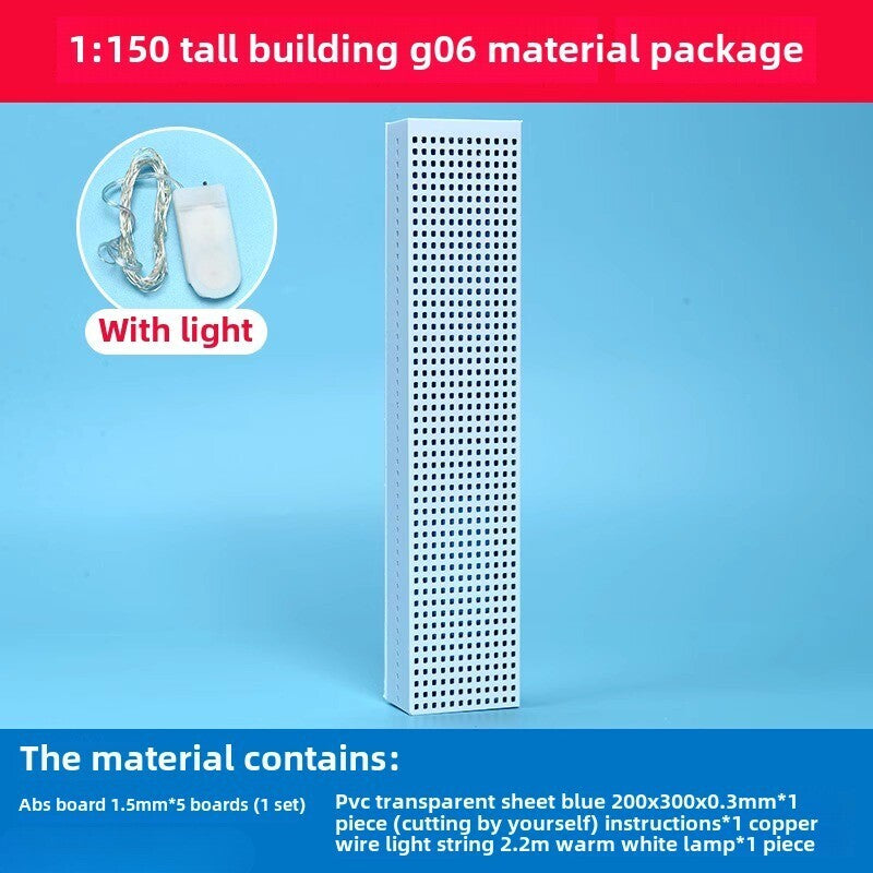 1/150 Building Model City Road Building DIY Scene Display Model Gifts