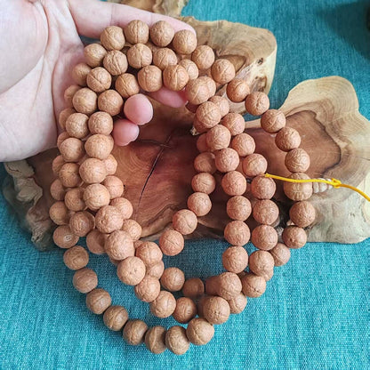 Natural 108 Bodhi Mala Japa Mala Nepal Tibet Buddha Om Yoga Blessing Necklace
