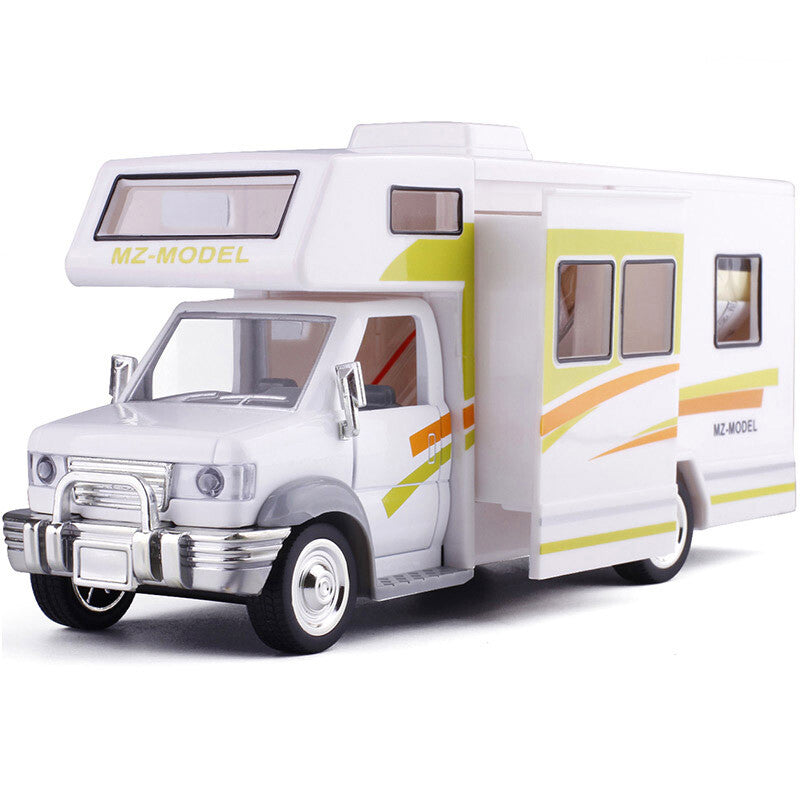 1:28 Luxury Motorhome Camper RV Model Car Diecast Toy Cars Toys for Boys Kids