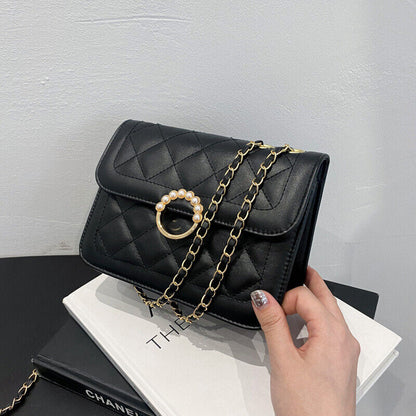 Casual Luxury Fashion Shoulder Bags PU Leather Flap Small Crossbody Bags Female