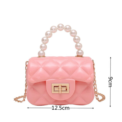 Handbag Synthetic Leather Small Shoulder Bags Cosmetic Little Square Chain Purse