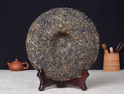 2014 Yunnan Mengku YUE CHEN YUE XIANG QI ZI Puer Raw Tea Pu Er Green Cake 357g