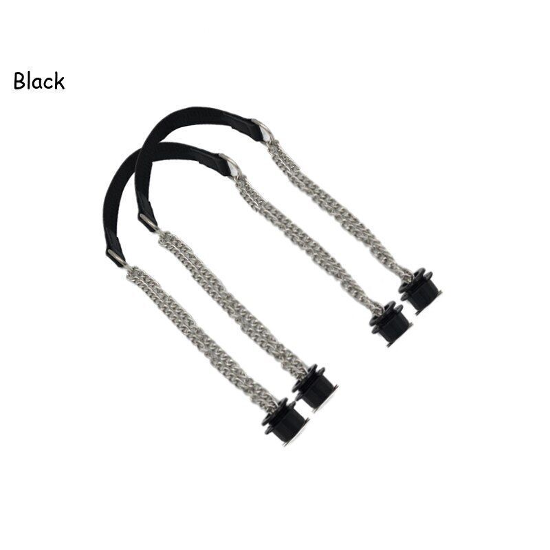 Synthetic Leather Chain Handle Silver Aluminum Handle Bag Handbag Accessories