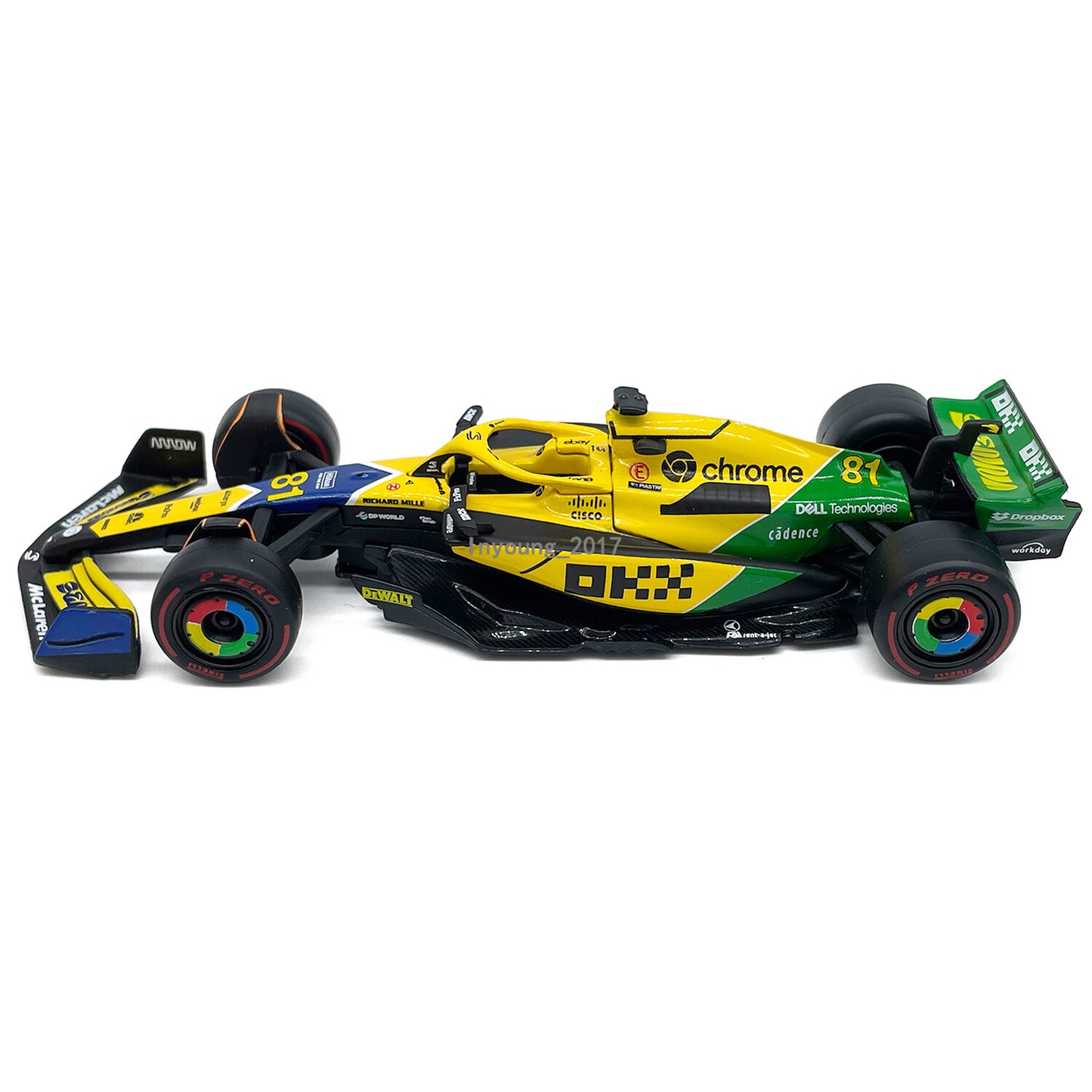 1/43 F1 McLaren MCL38 Model Car Diecast Toy Cars Monaco Grand Prix Oscar Piastri