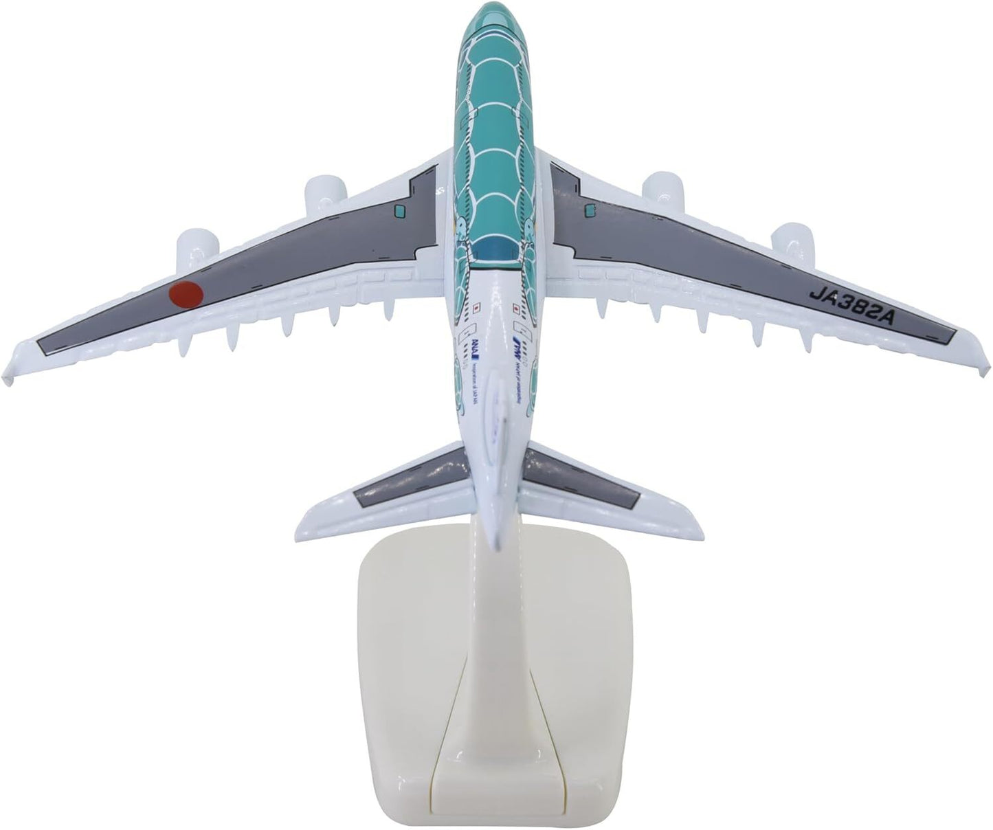 1:500 15cm A380 ANA Sea Turtle Metal Airplane Model Plane Toy Plane Model Green