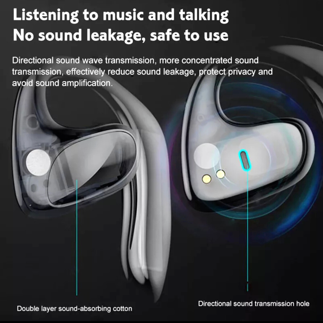 Bone Conduction Headphones Bluetooth 5.2 Wireless Open-Ear Earbuds Sport Headset