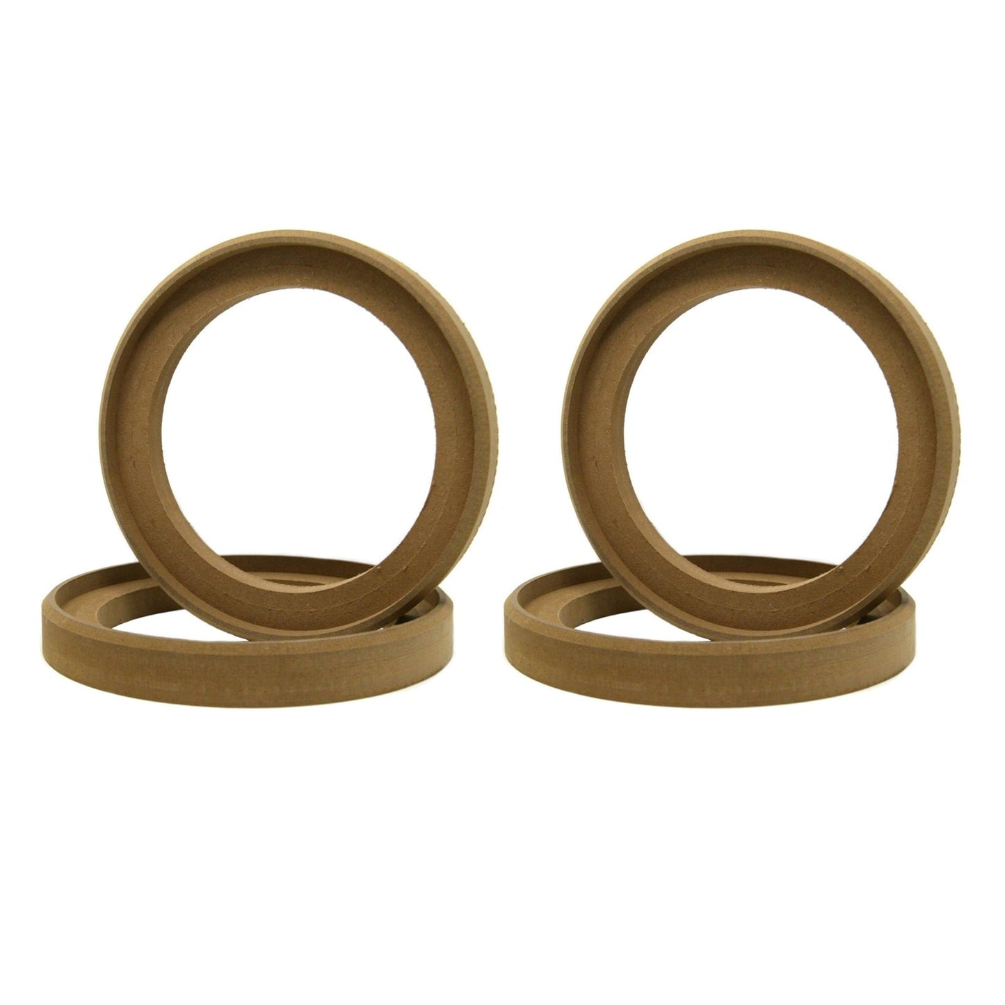 4x Replacement Flush Mount 6.5" Speaker Rings MDF Car Audio Mounting Spacer