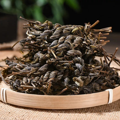 500g Plait Uncooked Puer Handmade Snowy Mountain Braided Loose Meng Ku Puer Tea