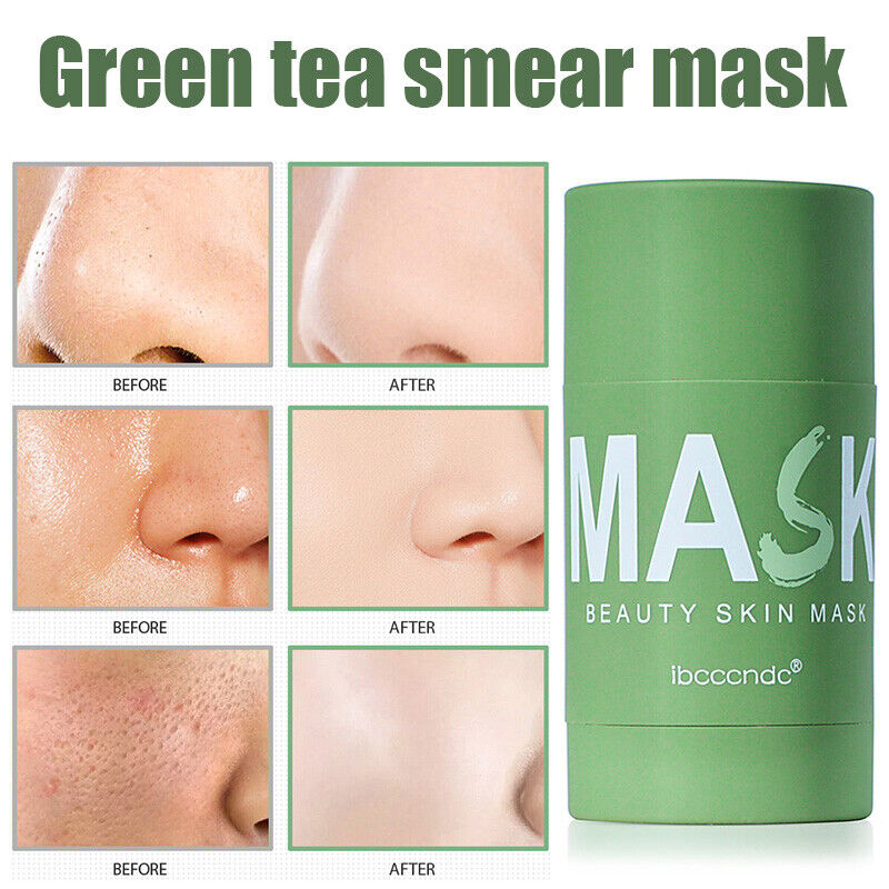 Green Tea Purifying Clay Stick Mask Deep cleansing Oil control Smear Mask New