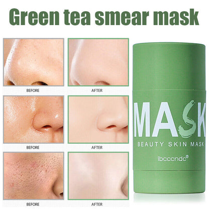 Green Tea Purifying Clay Stick Mask Deep cleansing Oil control Smear Mask New
