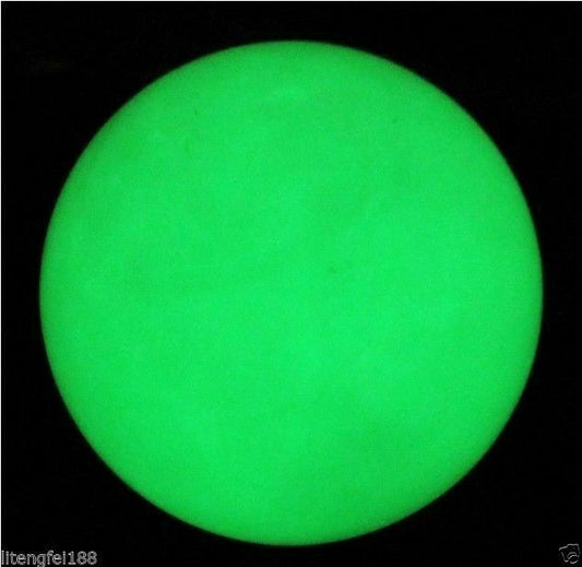 80mm Green Glow White Jade Stone Glow In The Dark Stone Ball