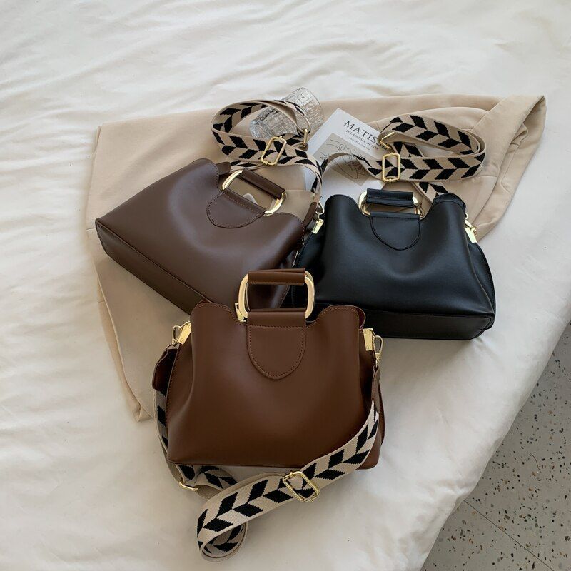 Spring Luxury Leather Small Crossbody Bags Short Handle Shoulder Purse Handbag