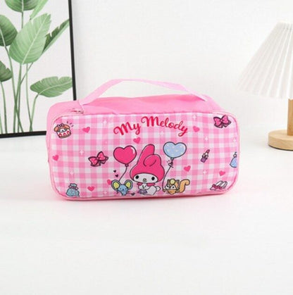 Cartoon Portable Women's Underwear Storage Bag Travel Cosmetics Storage