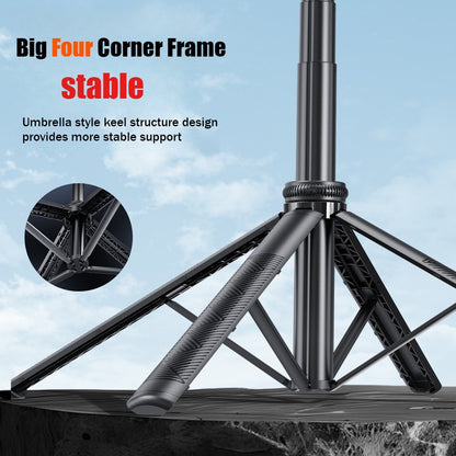 Facial tracking, anti shake, retractable phone, fully automatic follow-up pole