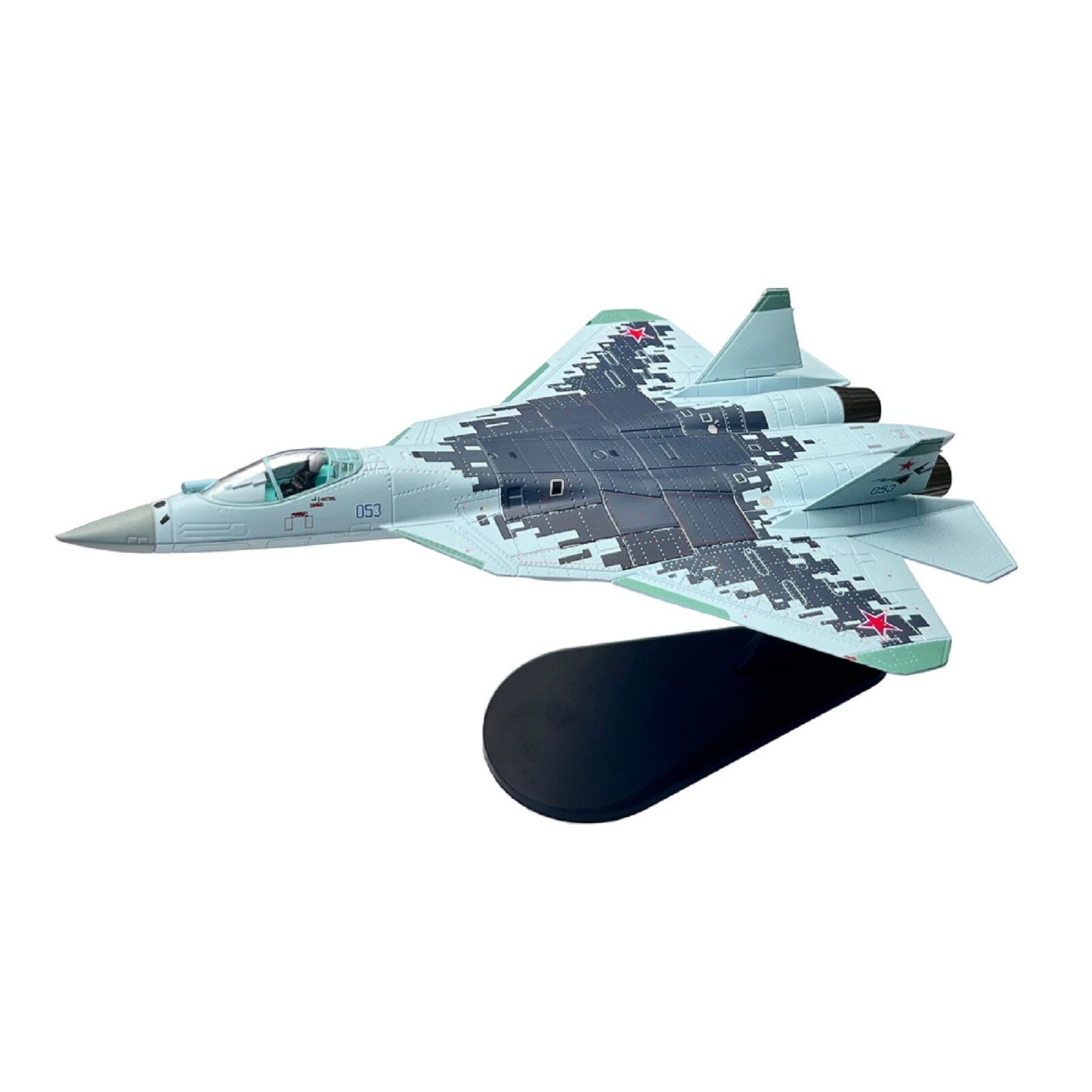 1/100 SU57 Air Force Su-57 Stealth Fighter Aircraft Model Military Ornaments D