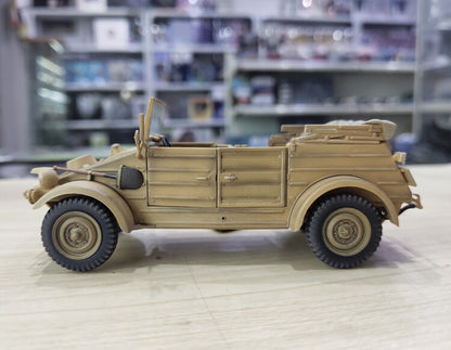 1:35 ARTISAN VW82 Kubelwagen Army Vehicle Plastic Diecast Military Jeep Model