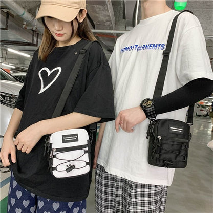 Messenger Handbag Cell Phone Pocket Purse Nylon Shoulder Bag 14*16*6CM Polyester