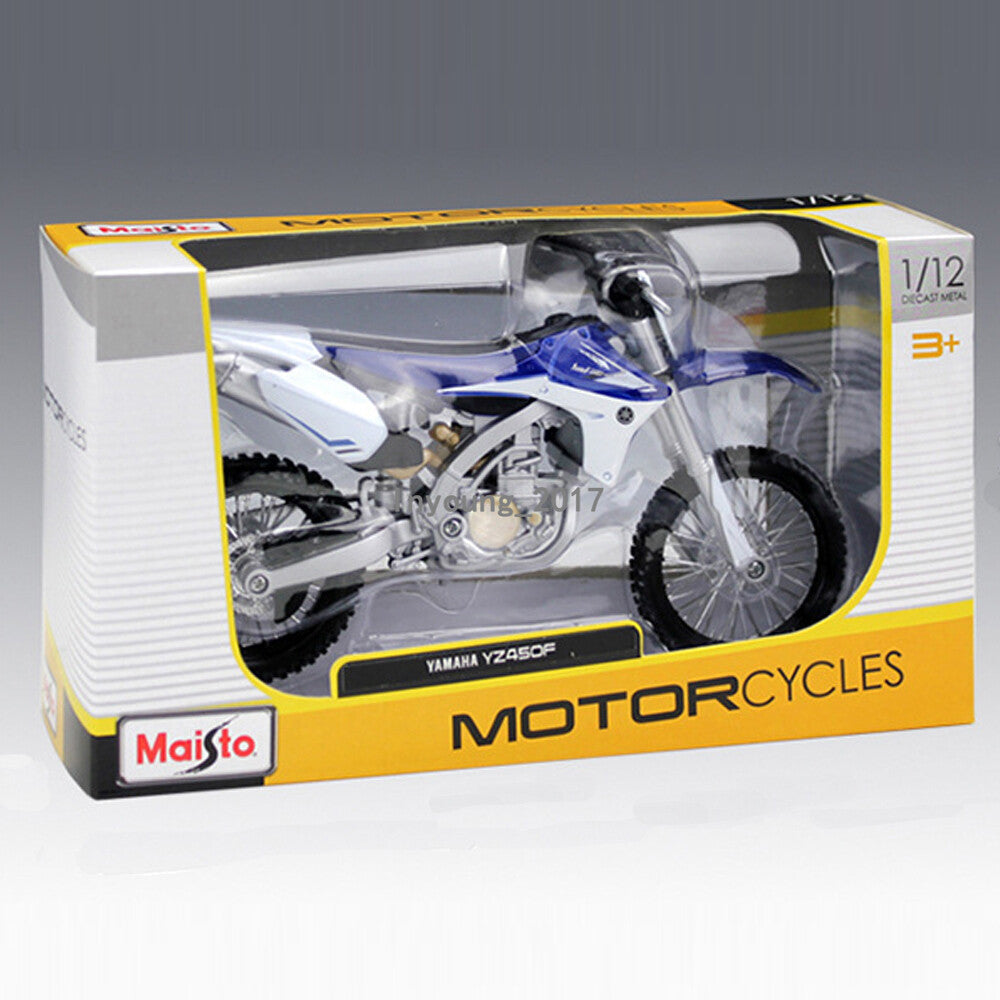 1:12 Yamaha YZ450F Motorcycle Model Diecast Dirt Bike Model Toy for Boys Kids