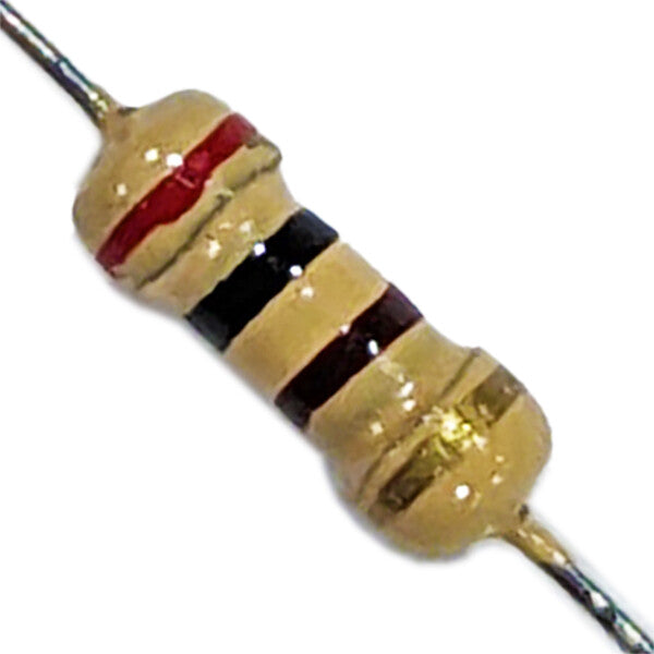 200 Ohm 1/4W Carbon Film Resistor, ±5% Tolerance