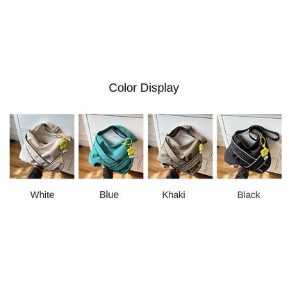 Shoulder Bag Versatile Small Fresh Canvas Crossbody Bags Large Purse Geometric