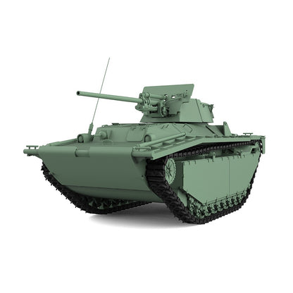 SSMODEL SS87549 1/87 25mm Military Model Kit US LVT(A)-4/ZiS-2 Tank Destroyer