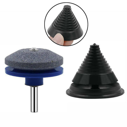 Mower Blade Balancer + Sharpener Set For Lawn Mower Tractor Garden Tools Kit