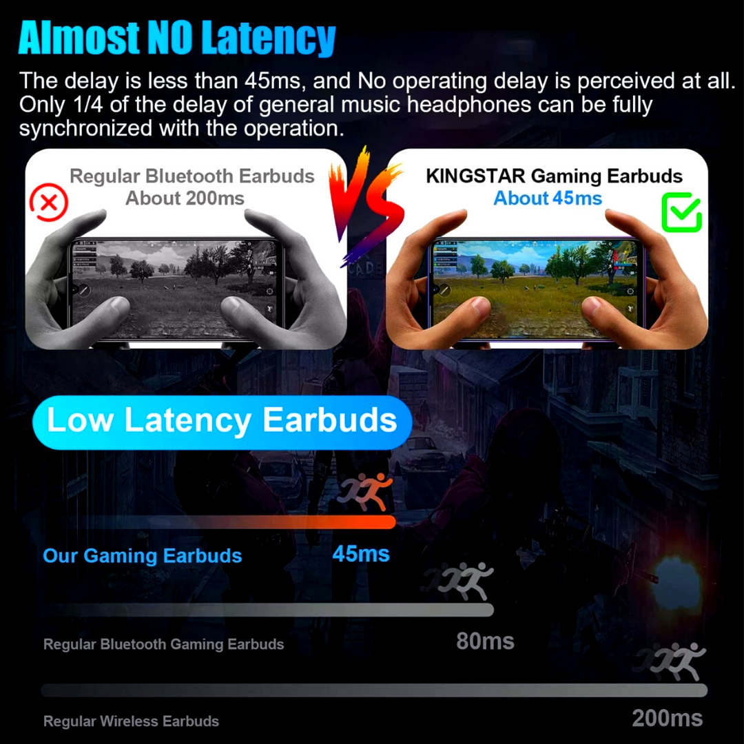 Audifonos Gamer inalambricos Bluetooth 5.2 Auriculares Para Juegos Dual Gaming