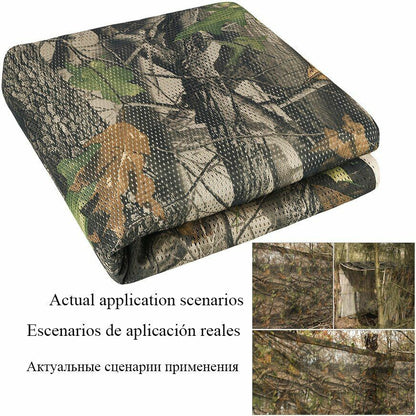 Camouflage Net Bulk Roll Mesh Cover Blind Hunting SunShade Camping Outdoor Cloth