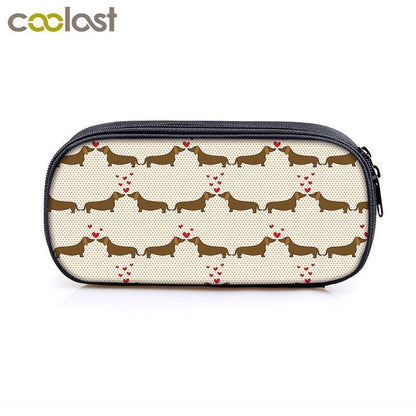 Dog Pencil Bag Stationary Bag Pencil Box School Supplies 24*11*7 CM Accessories