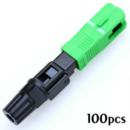100pcs Fiber Optic Fast Connector SC/APC Covered Wire Optic Connector